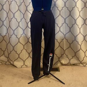 Navy blue champion sweat pants